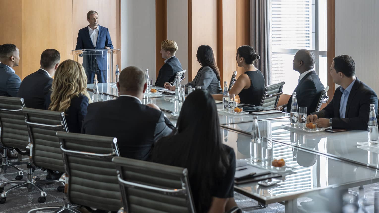 A business meeting in the Bal Harbour Meeting Room 