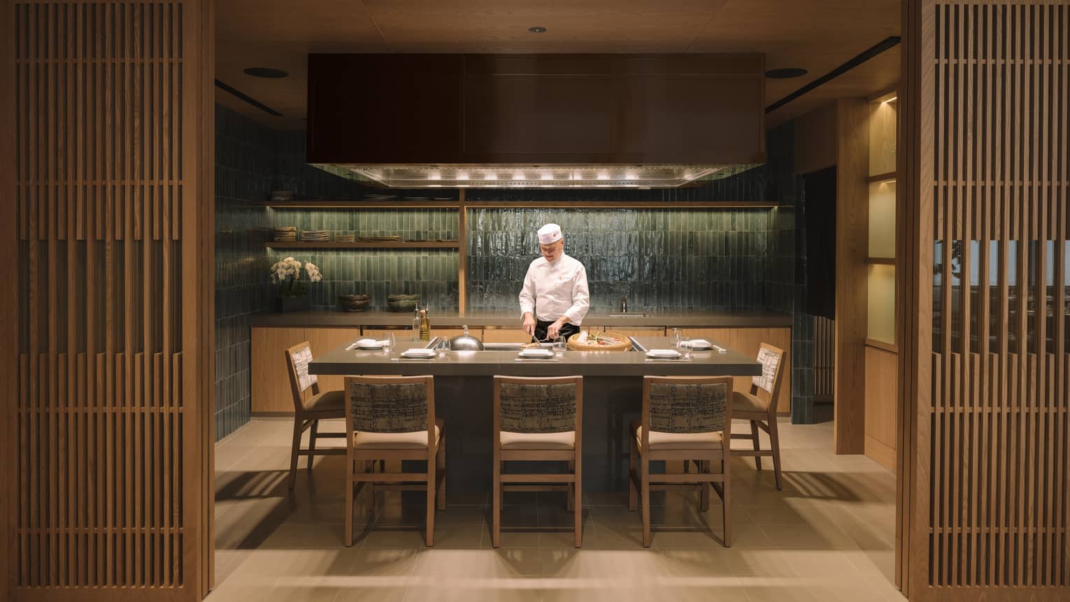 Teppanyaki room at Nobu Singapore