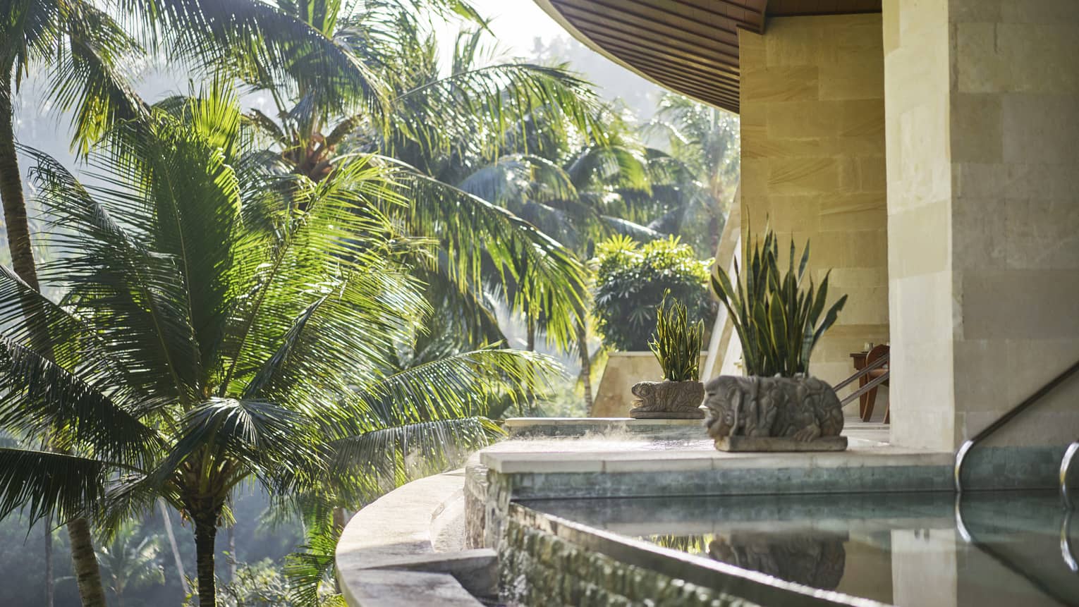 Plunge pool at a spa in Bali