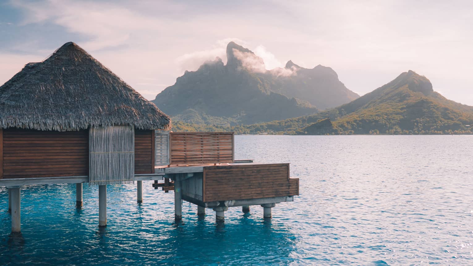 One-Bedroom Mountain View Overwater Bungalow Suite with Plunge Pool