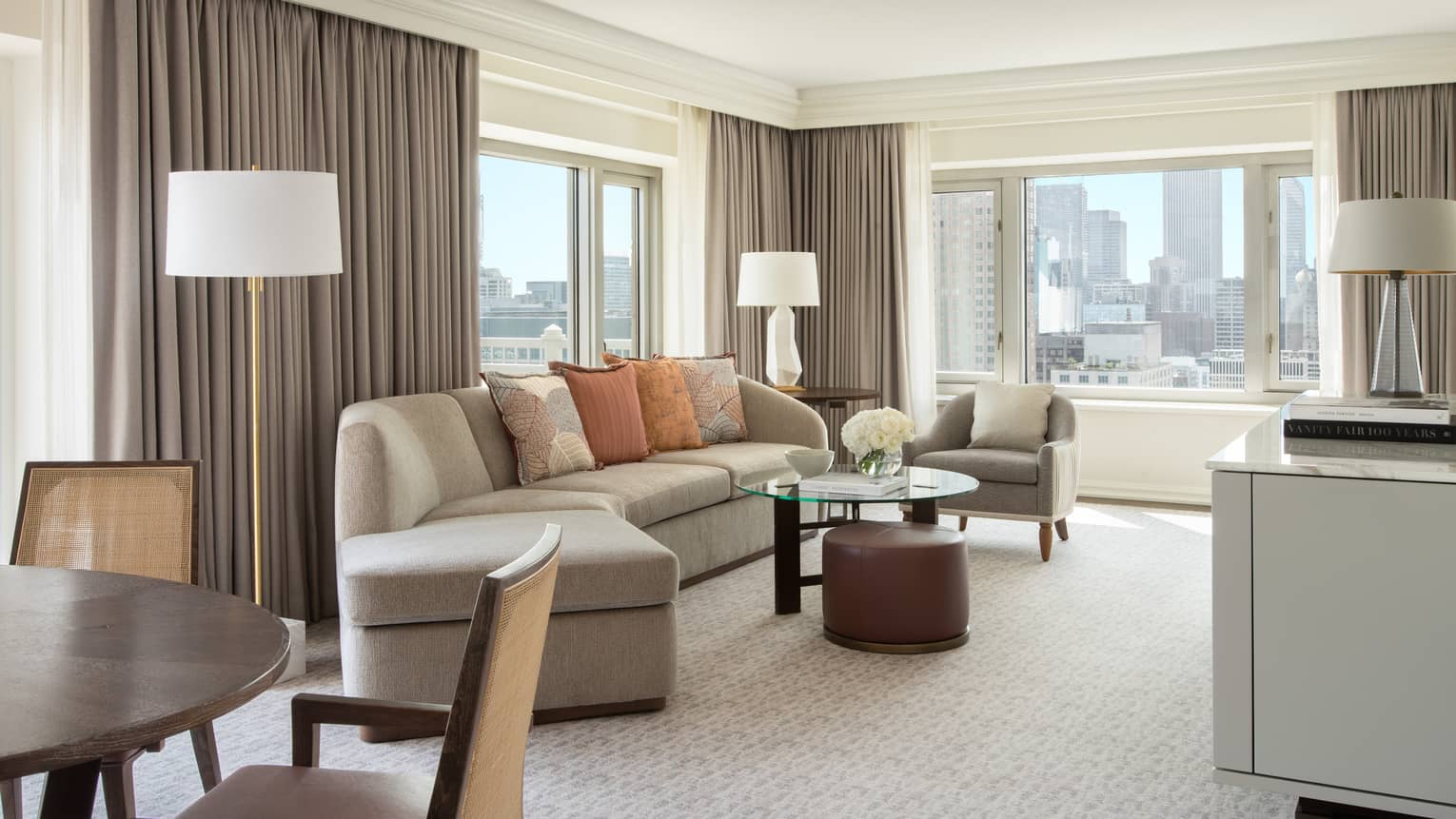 Hotel suite living room