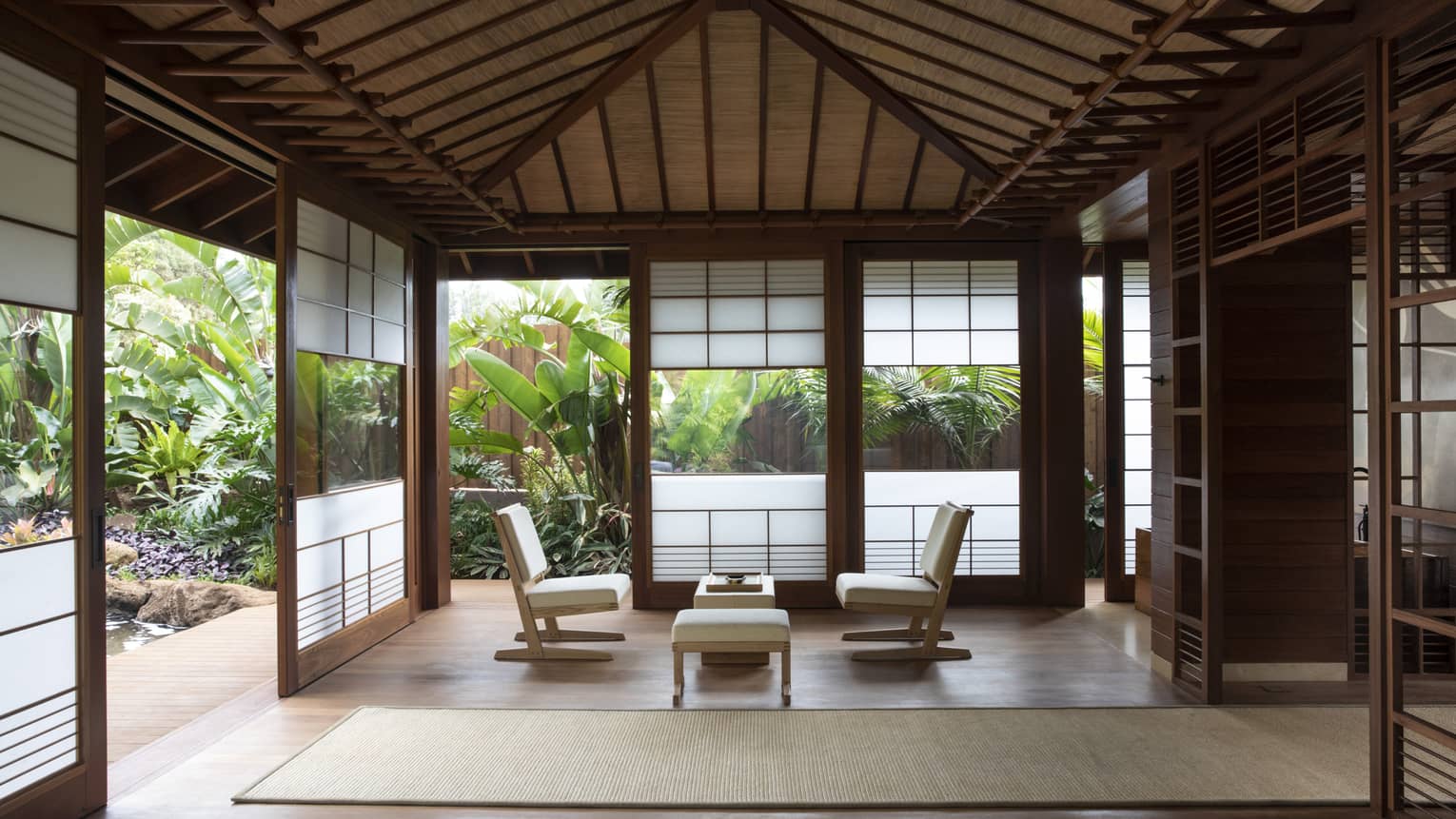 An open concept dining area