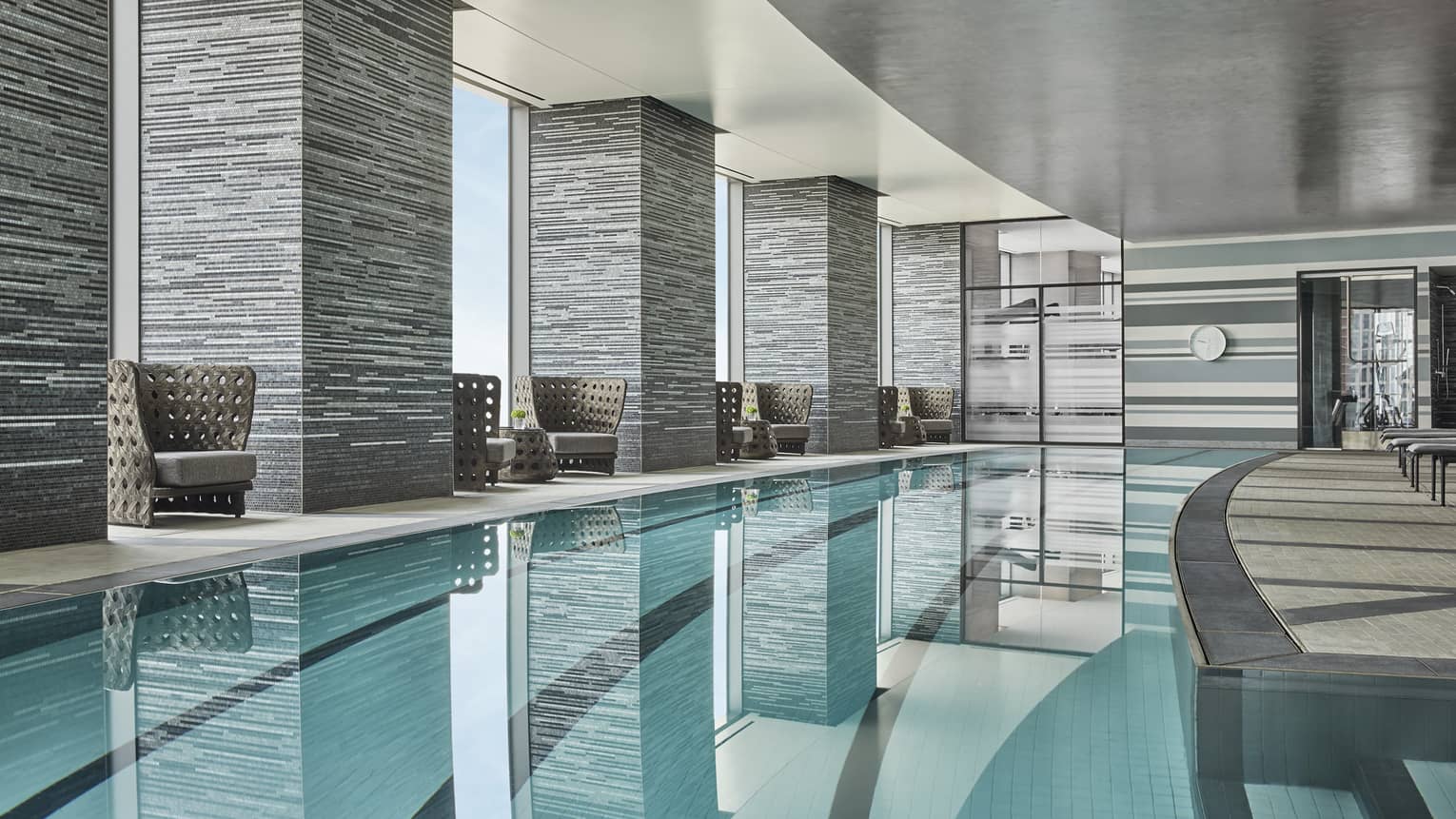 indoor pool in four seasons hotel boston one dalton