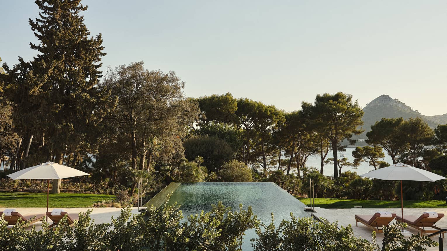 View of the pool terrace at Four Seasons Resort Mallorca