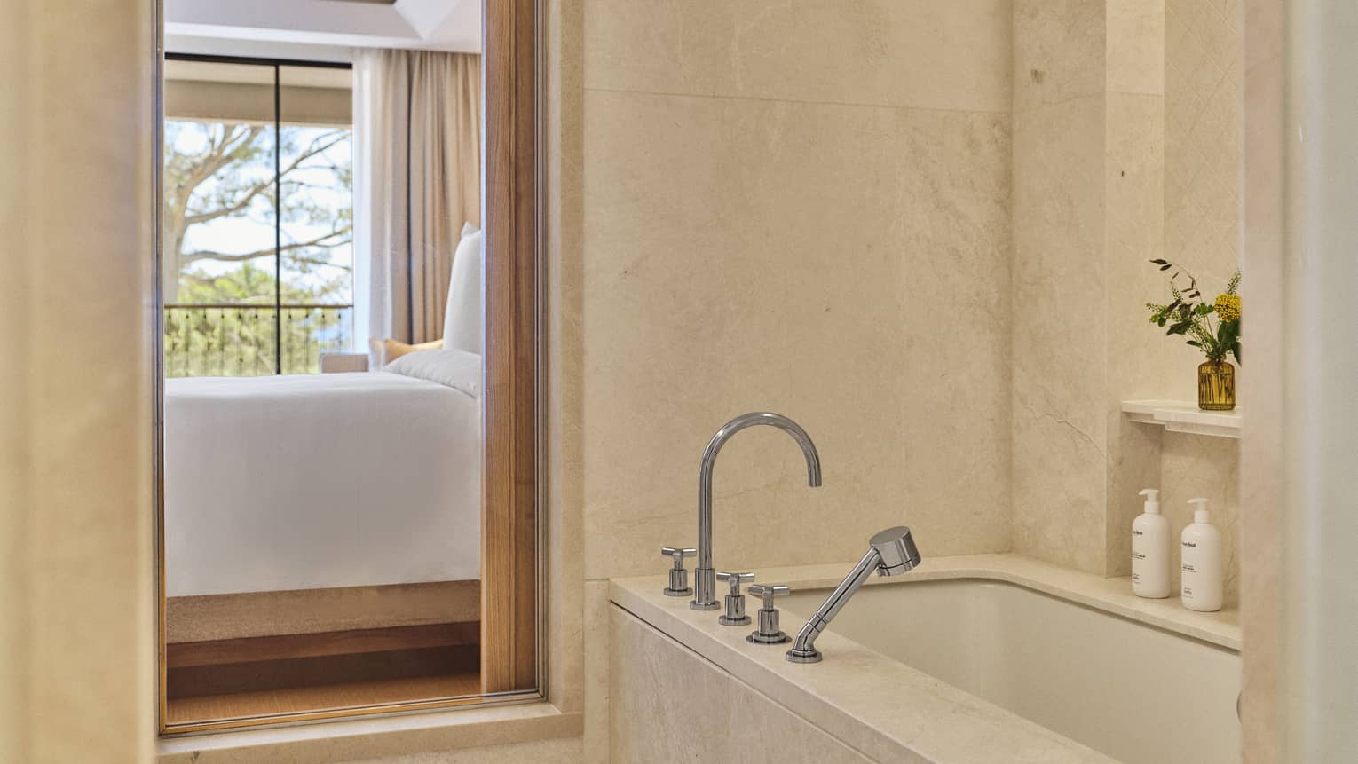 Bath tub of hotel room at Four Seasons Resort Mallorca