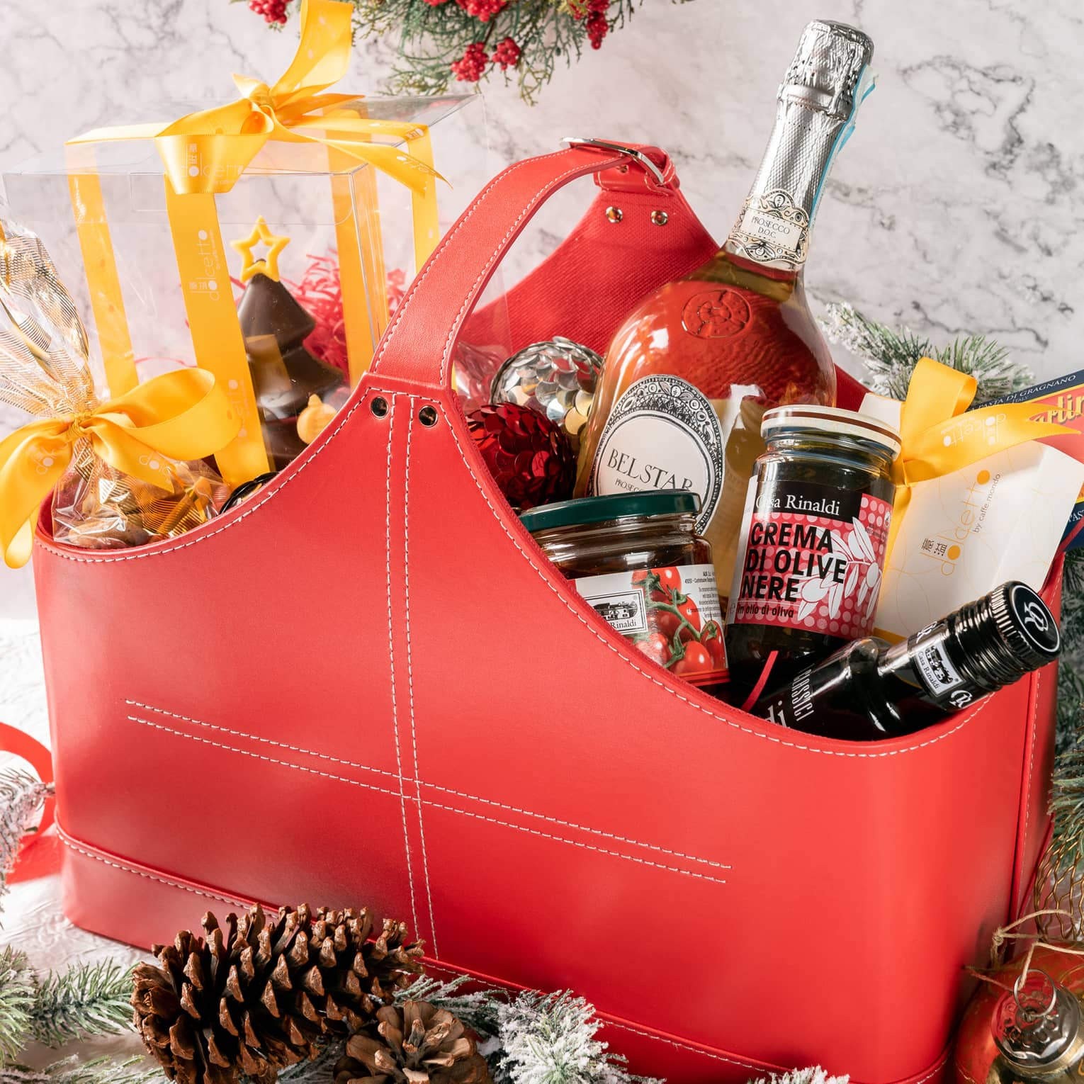 A luxury christmas gift hamper at four seasons Baku. Featuring champagne and preserves with a festive backdrop.,A luxury Christmas hamper, featuring champagne and preserves with a festive backdrop,A luxury Christmas hamper, featuring champagne and preserves with a festive backdrop,A luxury christmas gift hamper at four seasons Baku. Featuring champagne and preserves with a festive backdrop.