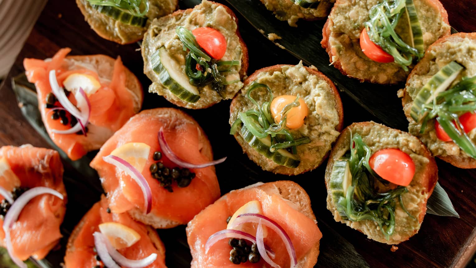 Smoked salmon brunch dishes