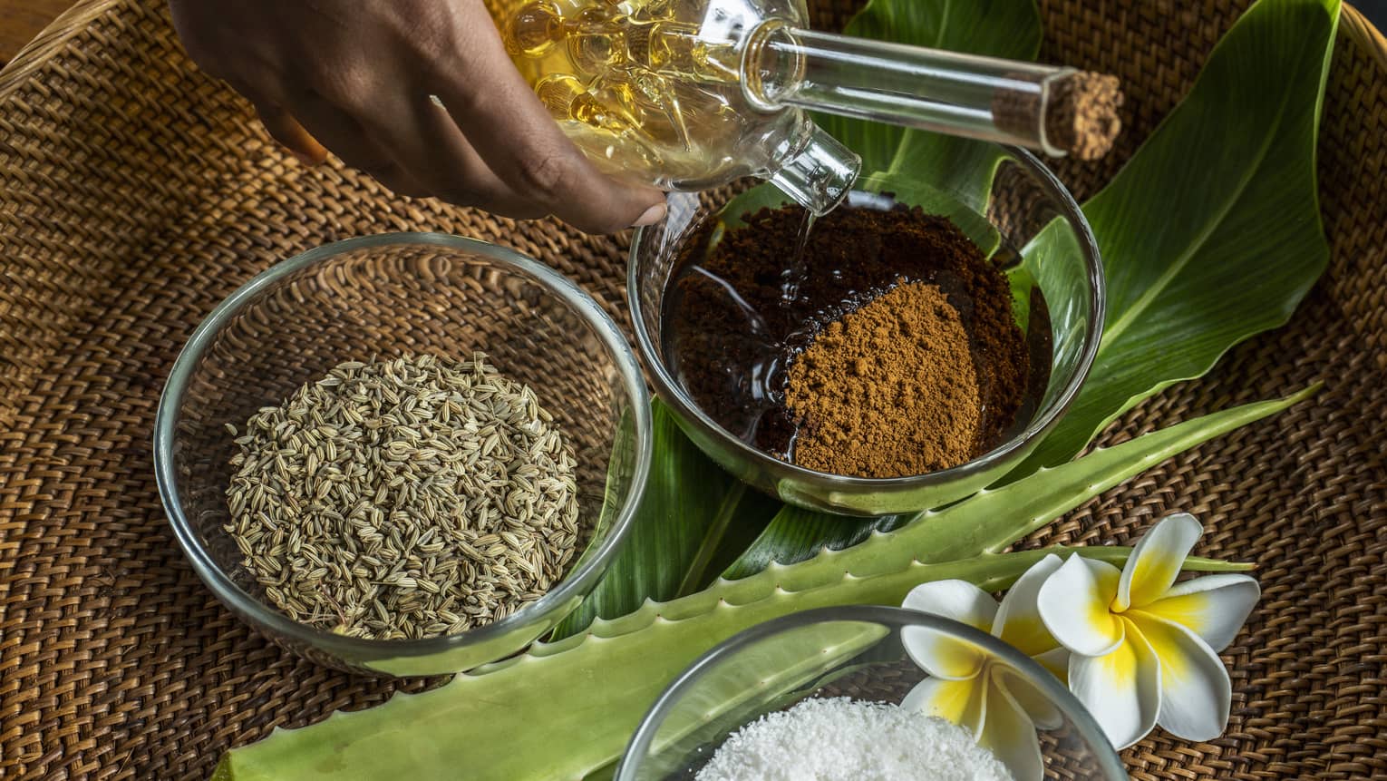 Homemade scrubs available at the Spa