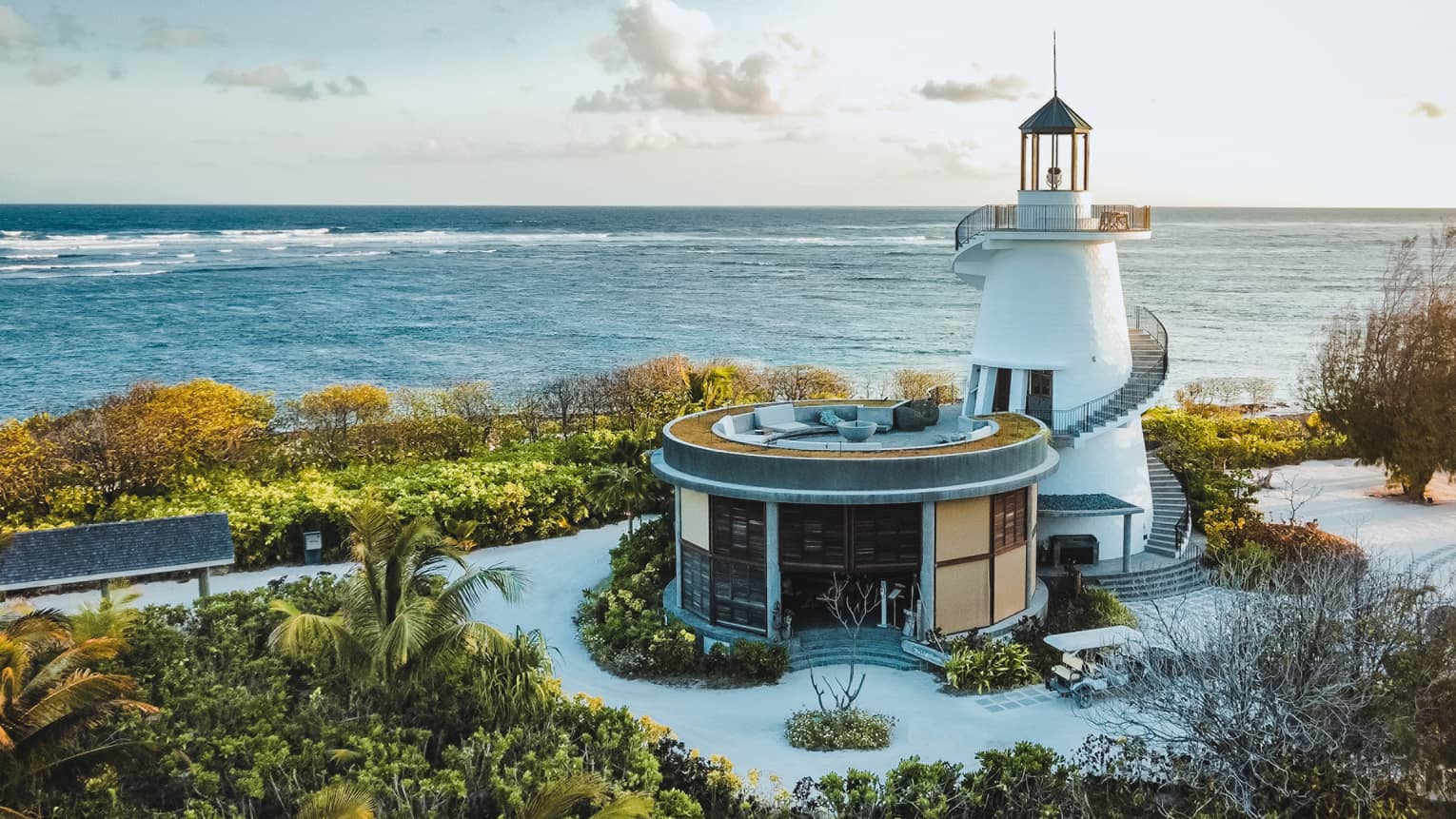 The Lighthouse island grill at Four Seasons Resort Seychelles at Desroches Island.