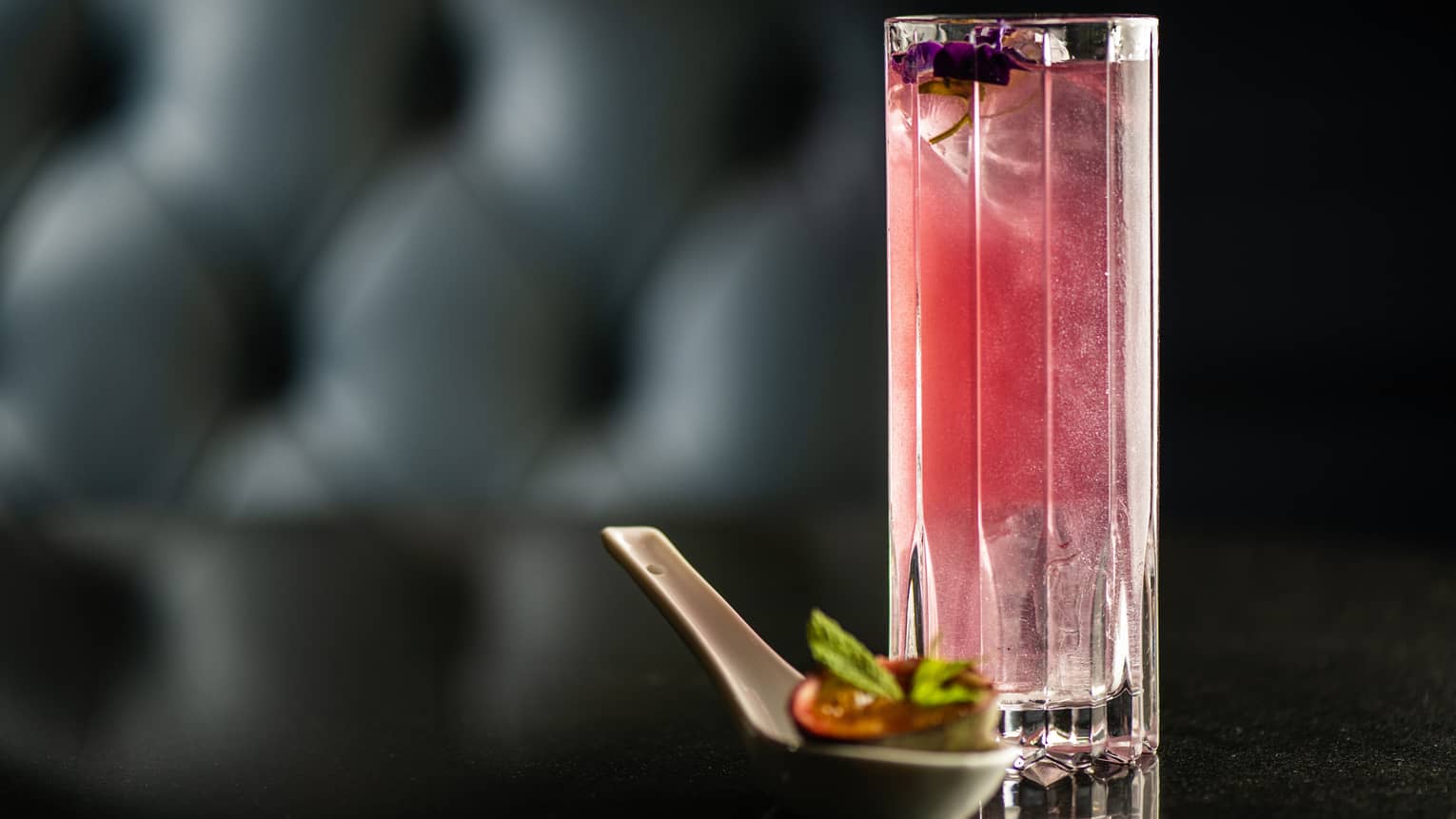 Pink cocktail