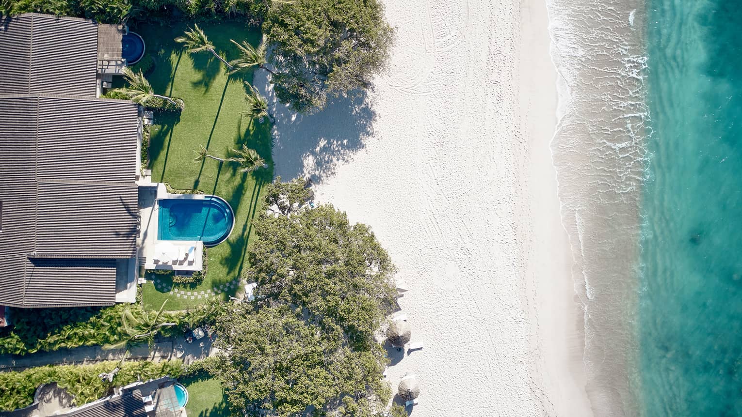 Arena Beach House aerial view