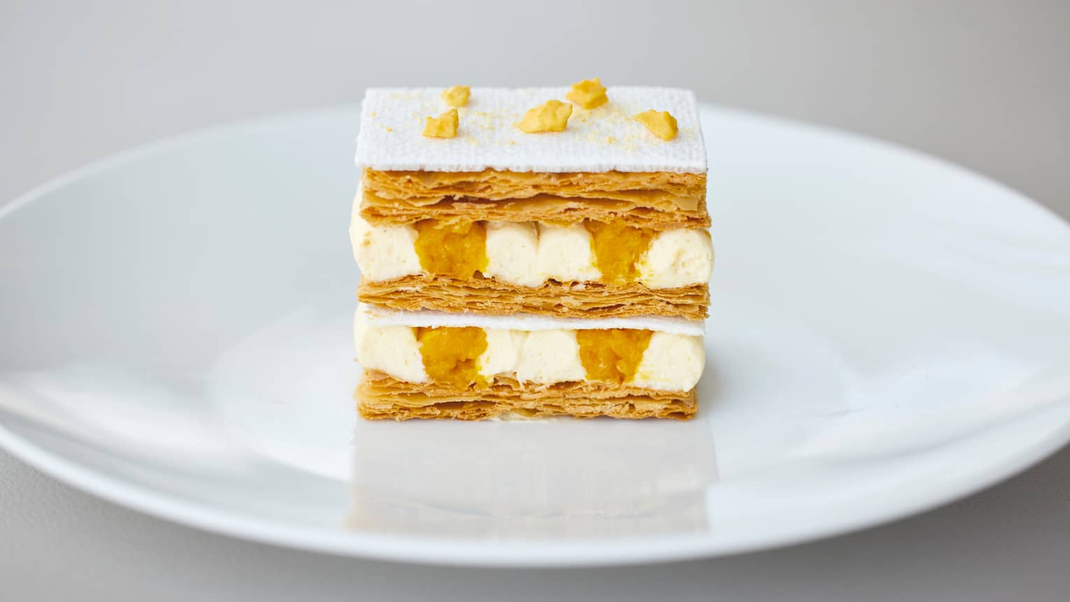 Mango and vanilla seasonal mille-feuille