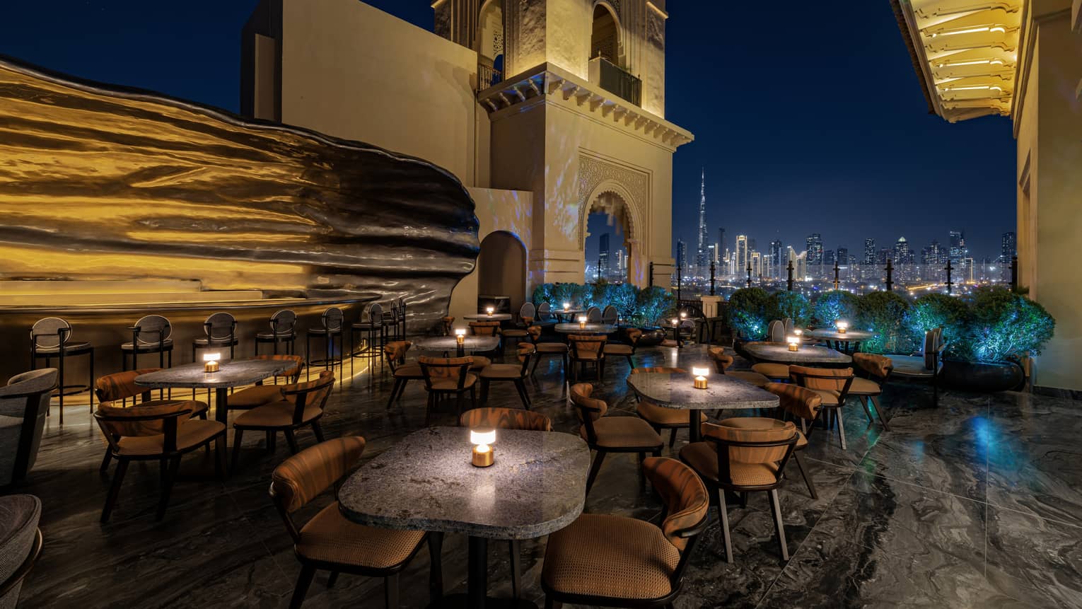 Mercury rooftop lounge at Four Seasons Dubai Jumeirah Beach