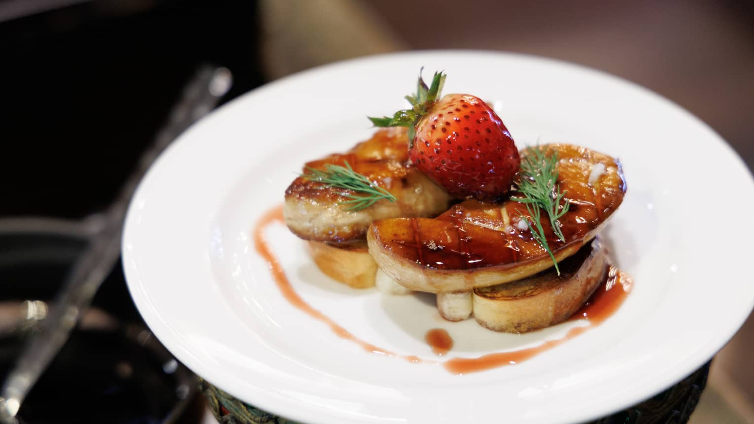 Foie Gras with strawberry on top