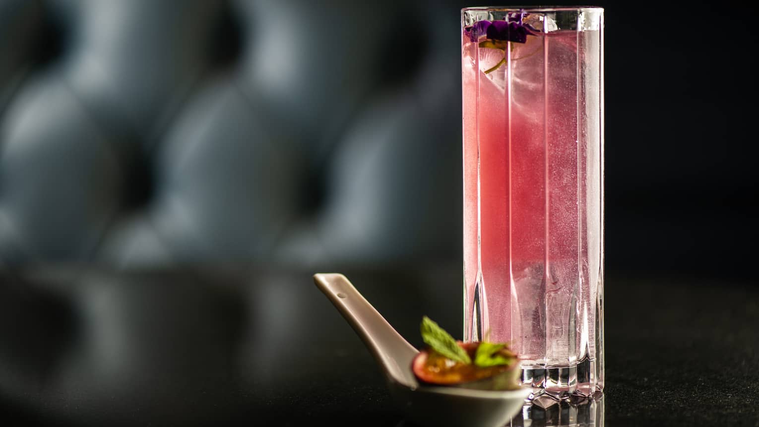 Pink cocktail