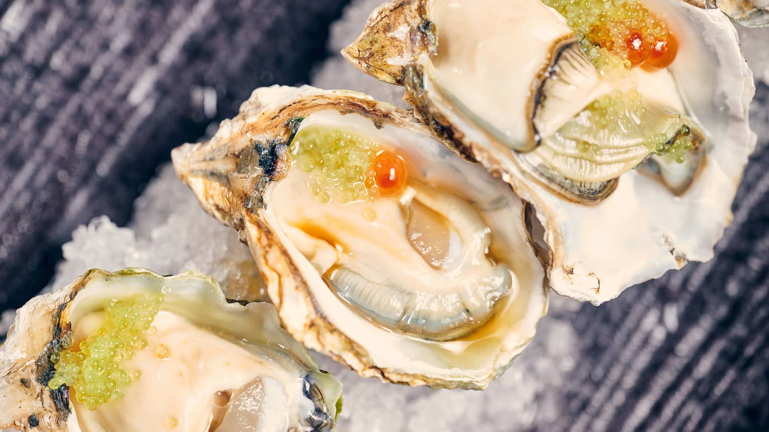 Raw oysters