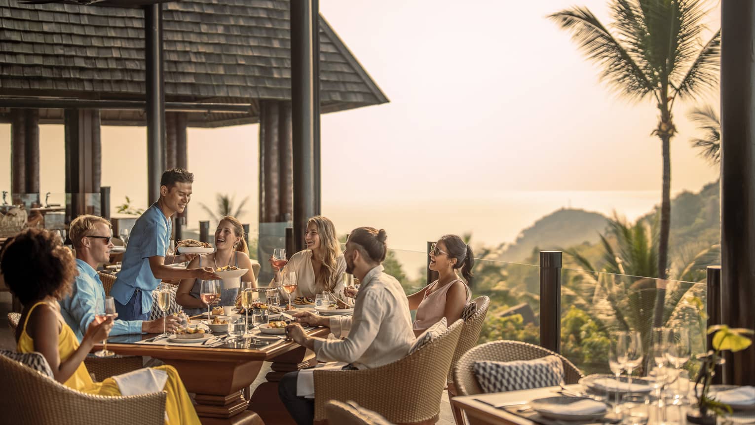 Group of friends enjoys a traditional Thai brunch at KOH Thai Kitchen and Bar