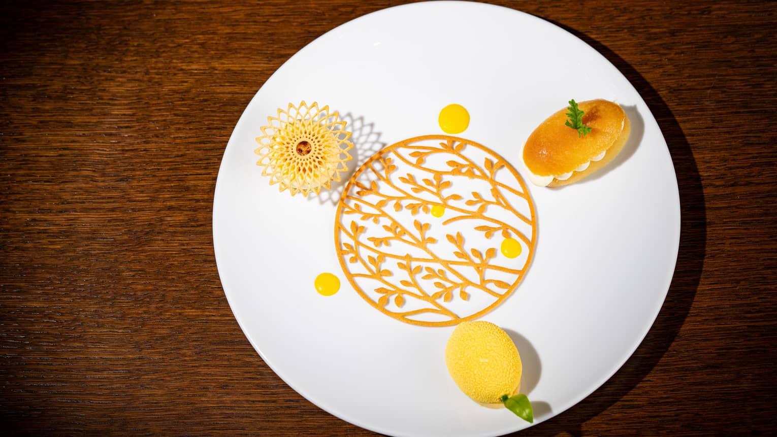 Baba Limoncello, Orange Cr�me Br�l�e, Sorrento Lemon Mousse
