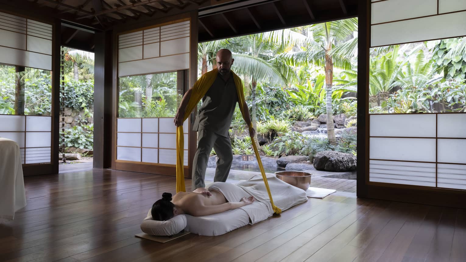 Sarga Bodywalking spa treatment at Sensei Lanai, A Four Seasons Resort