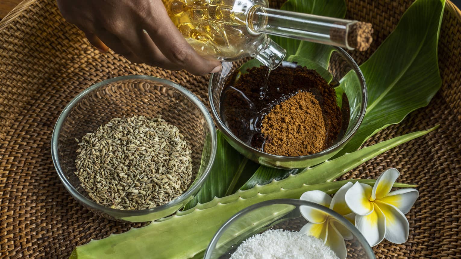 Homemade scrubs available at the Spa