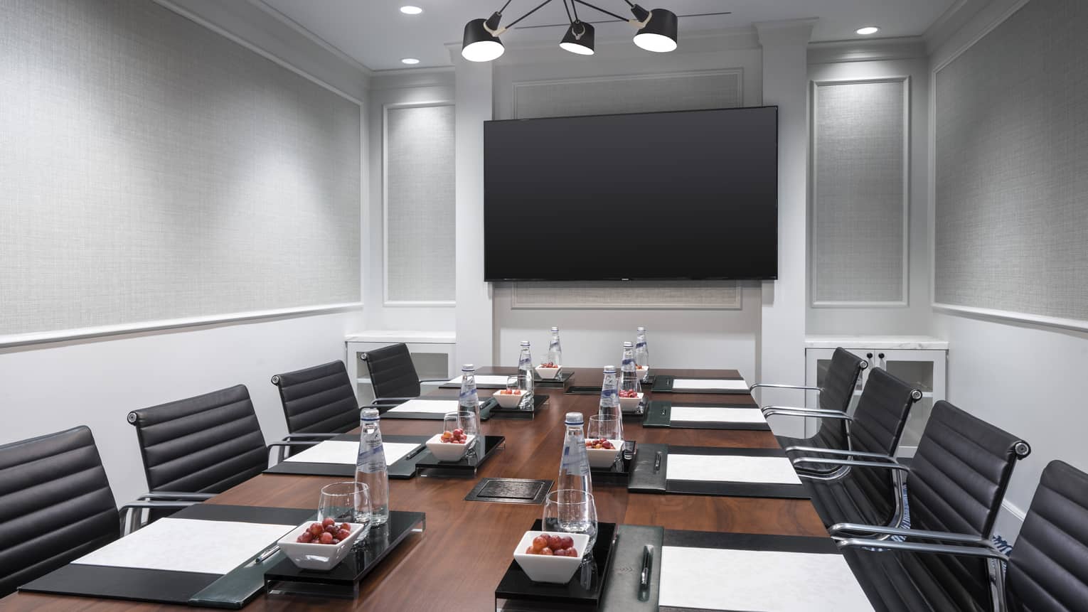 An empty Soma Executive Boardroom