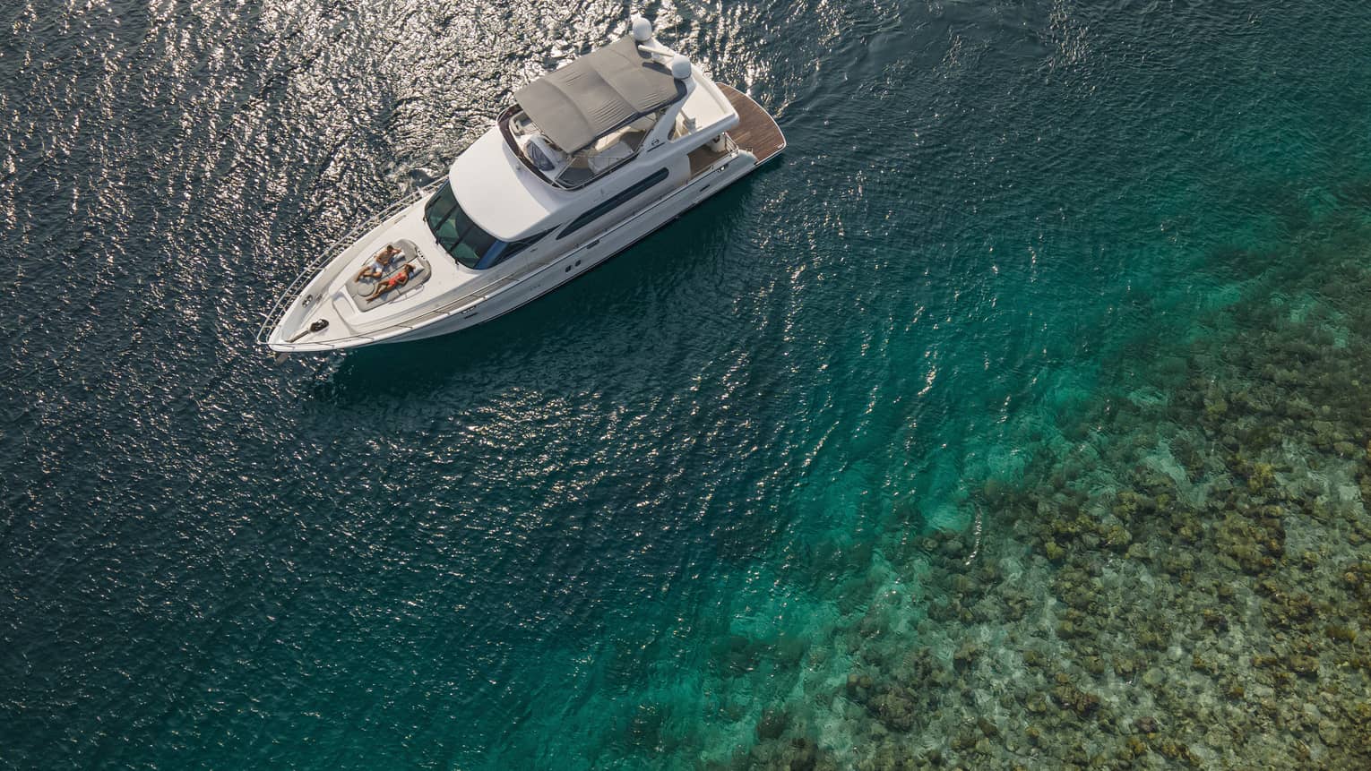 A small ship on the ocean.