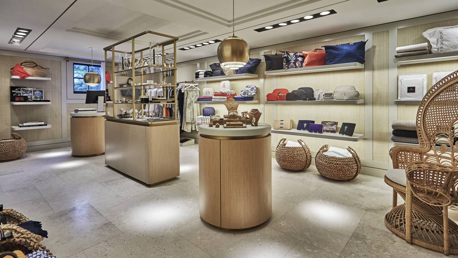 Modern boutique store with jewelry, handbags and clothing 