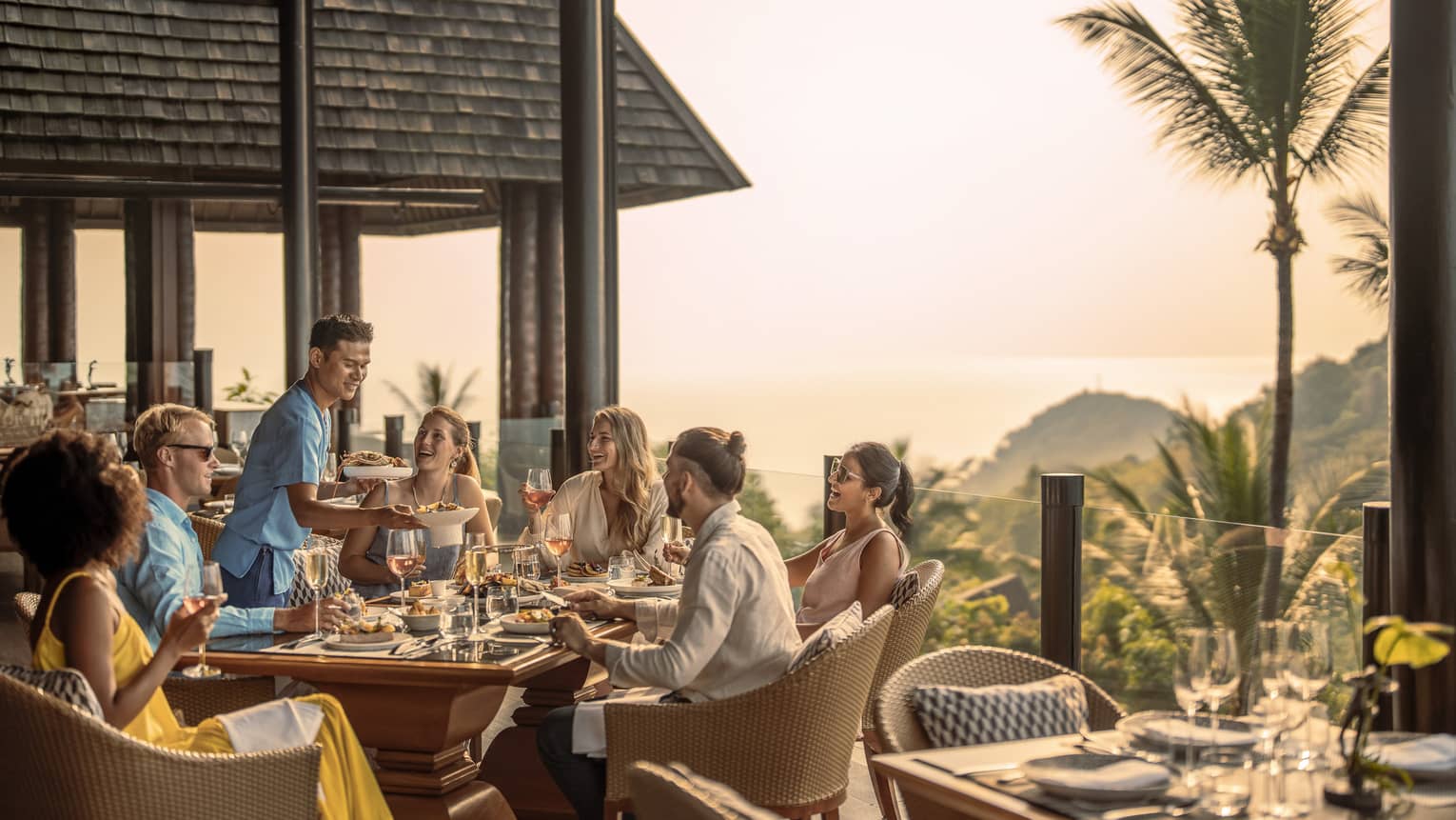 Group of friends enjoys a traditional Thai brunch at KOH Thai Kitchen and Bar