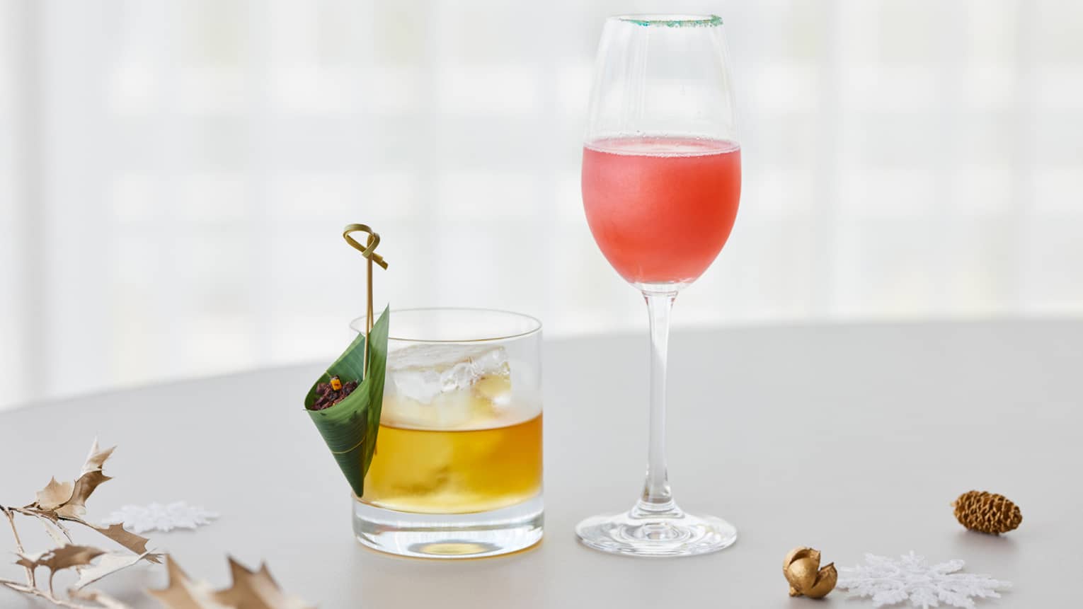 Festive cocktails