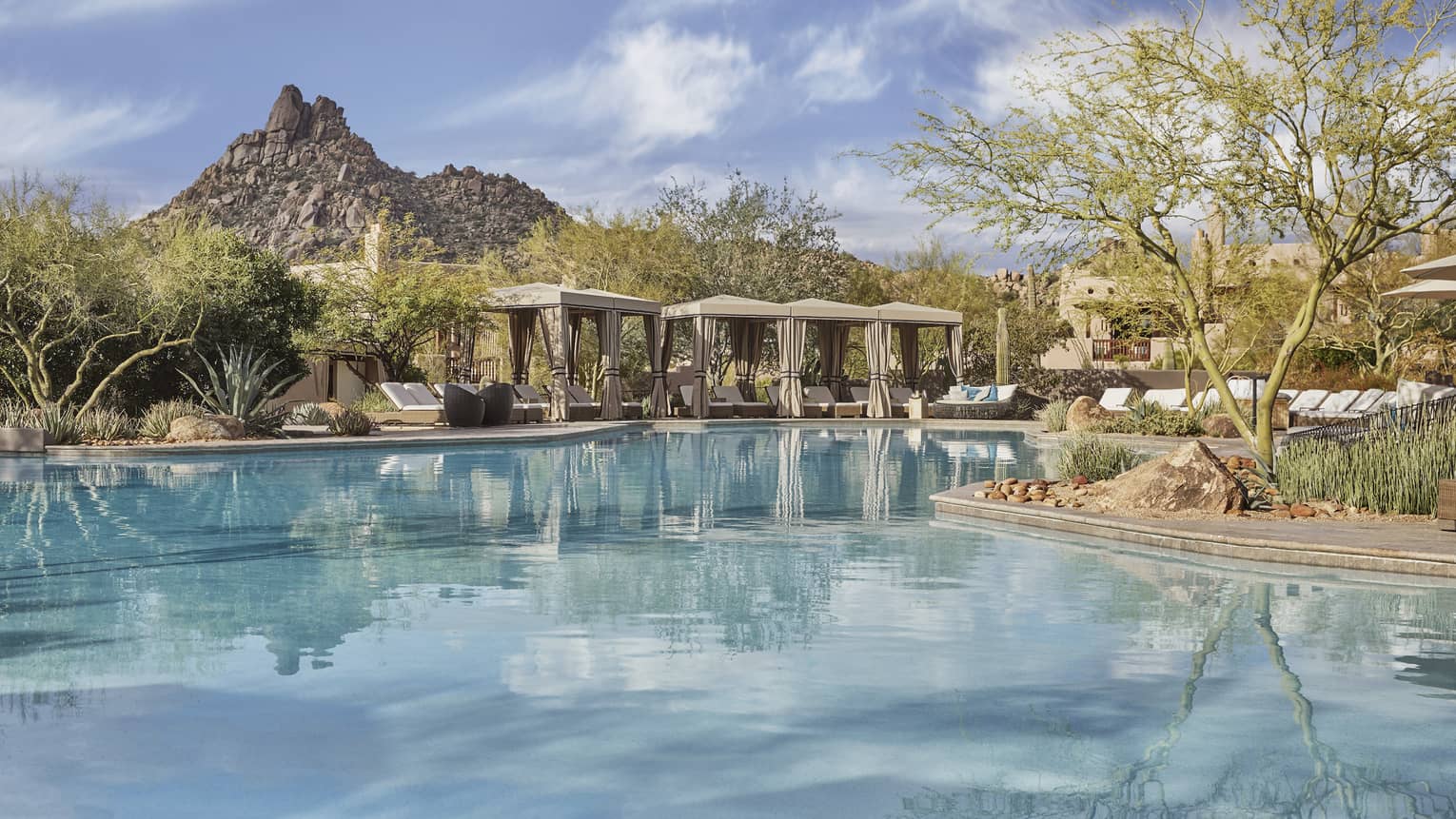 An undisturbed Four Seasons pool at Four Seasons Scottsdale