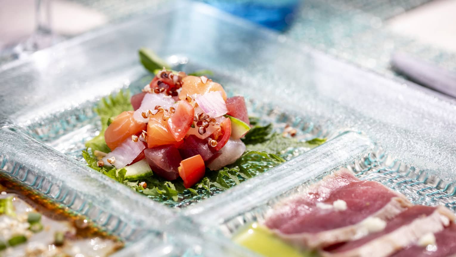 Fresh reef fish ceviche
