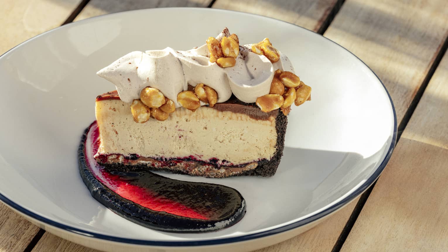 Slice of peanut butter pie