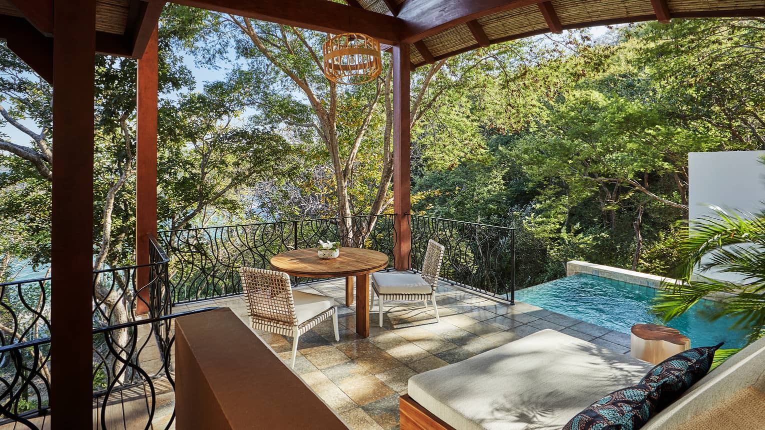 Canopy Suite Covered Seating with Pool