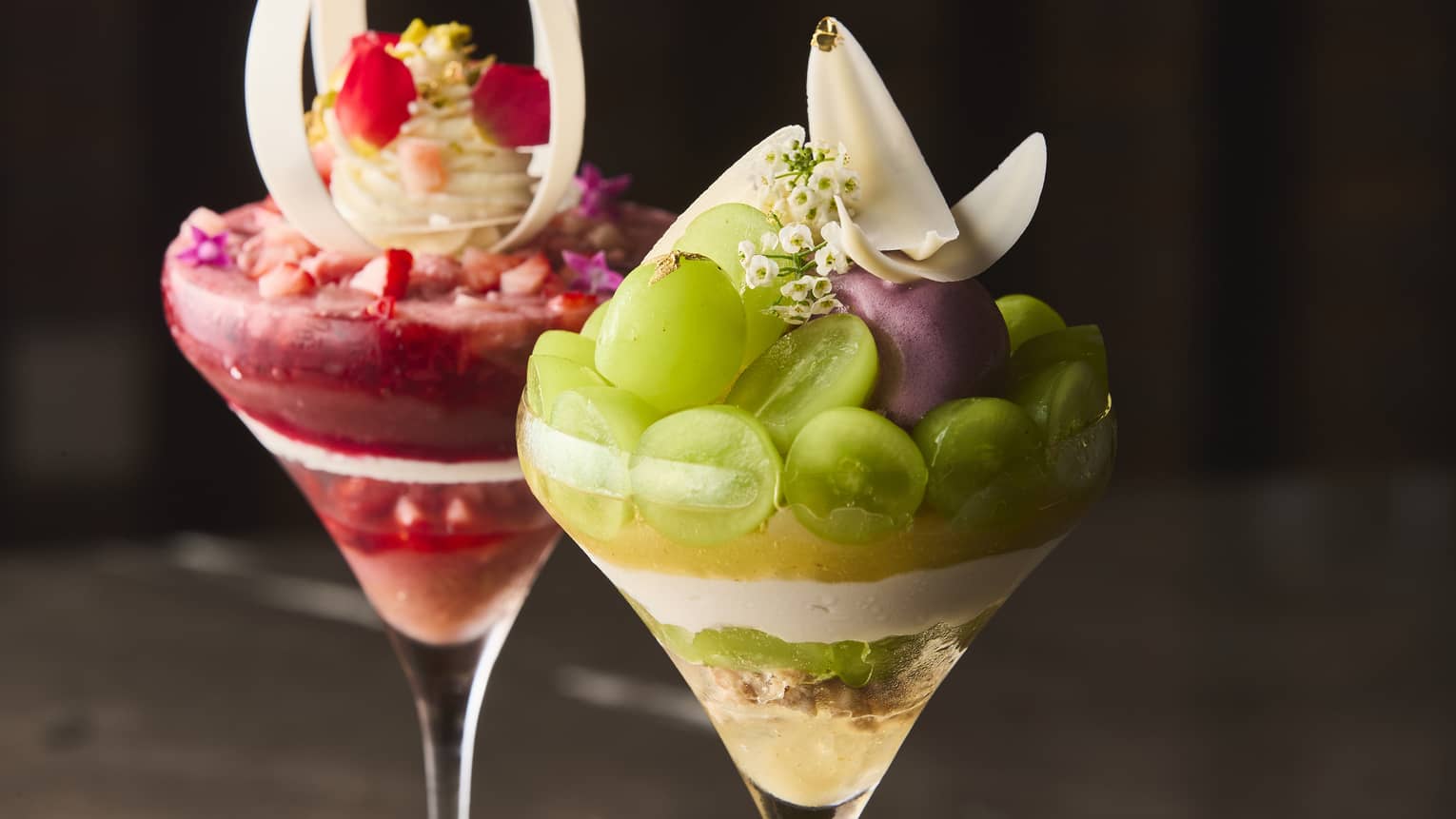 Seasonal parfait featuring sweet and fresh flavours