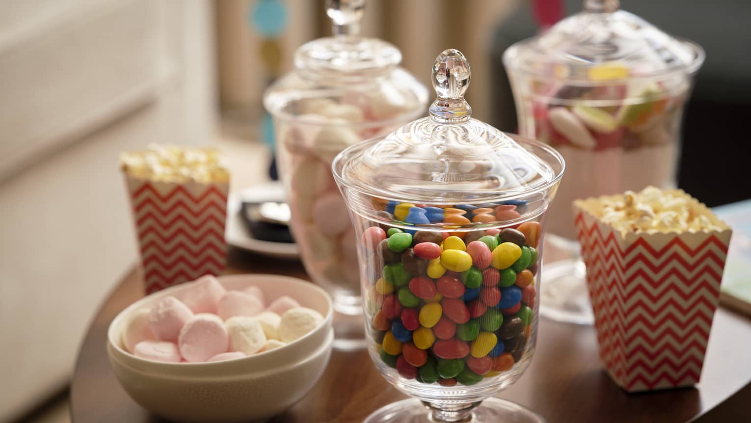 Glass jar full of M