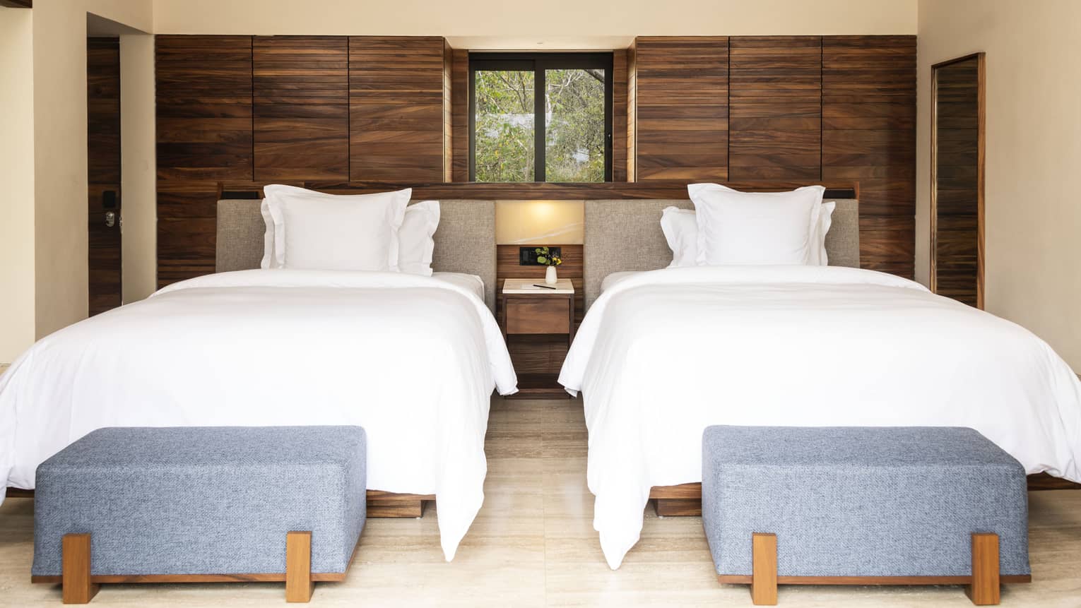 Luxury resort room with two queen beds