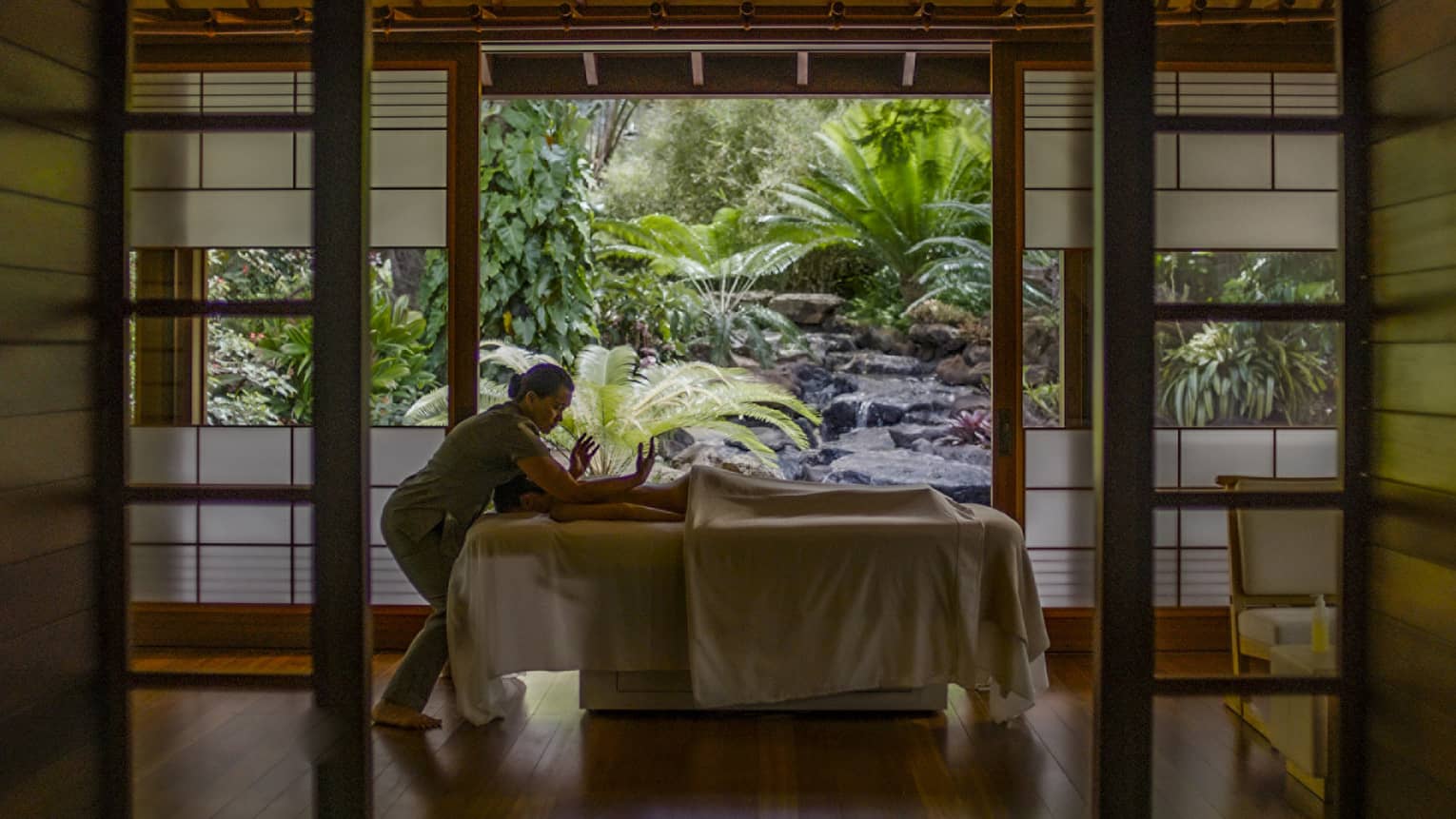 Spa hale at Sensei Lanai, A Four Seasons Resort