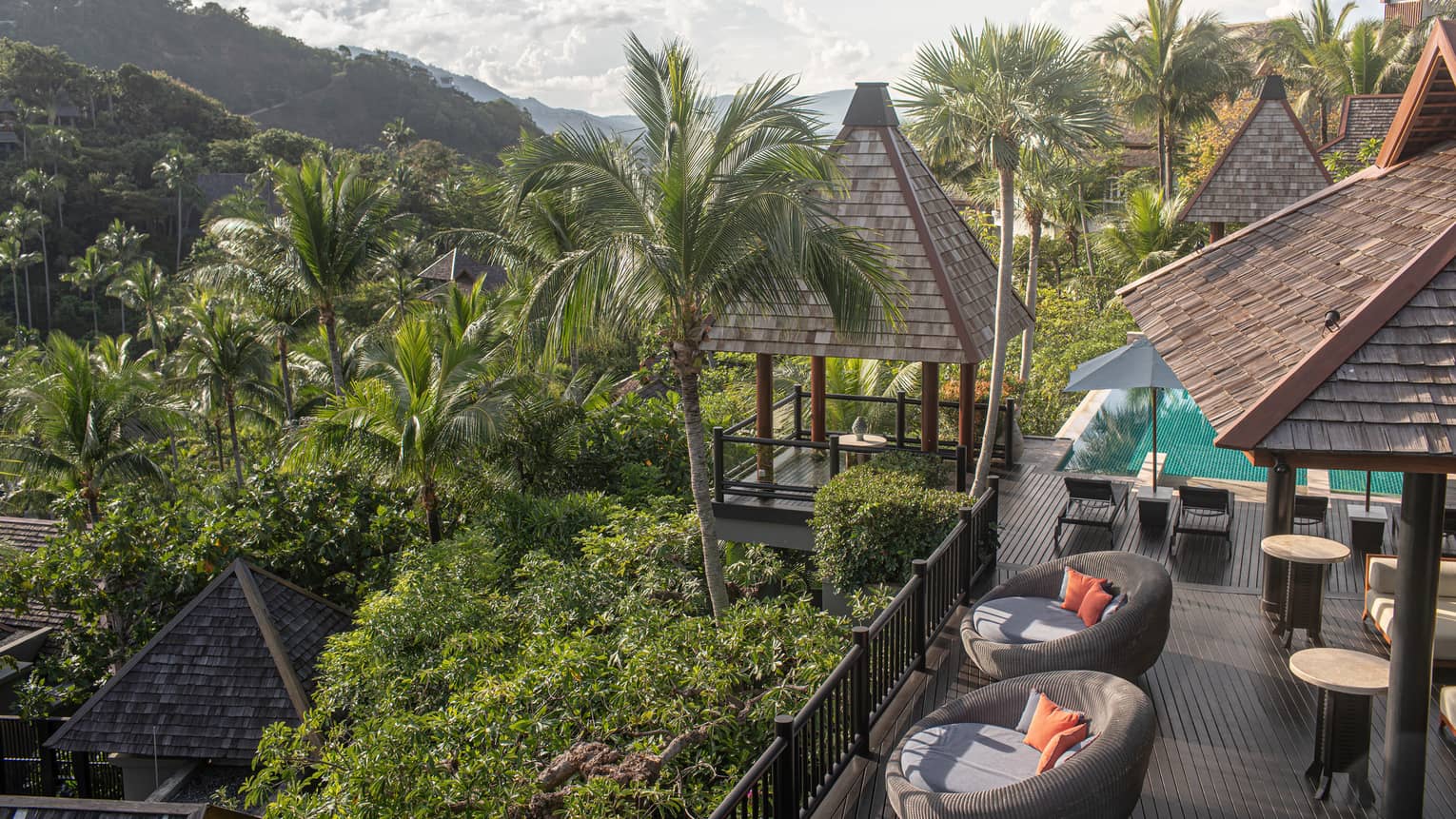 Private villa terrace in Koh Samui