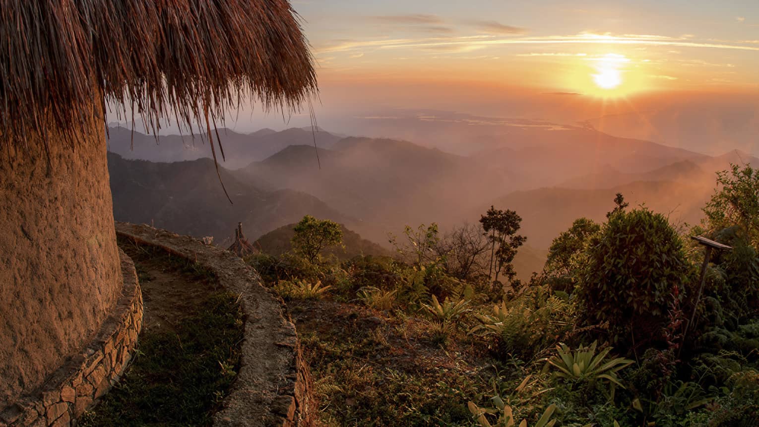 Minca Village sunset in the Sierra Nevada