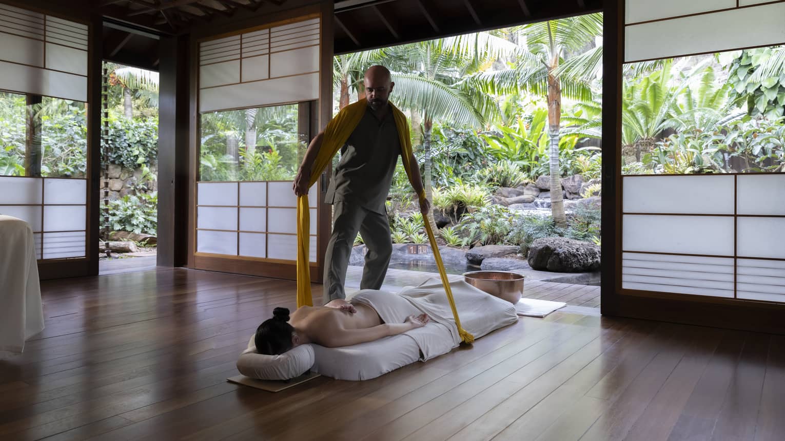 Sarga Bodywalking spa treatment at Sensei Lanai, A Four Seasons Resort
