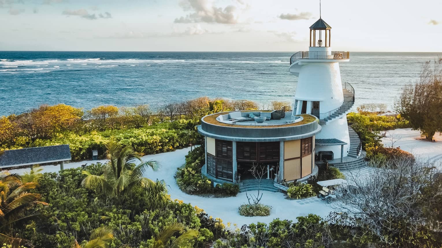 The Lighthouse island grill at Four Seasons Resort Seychelles at Desroches Island.