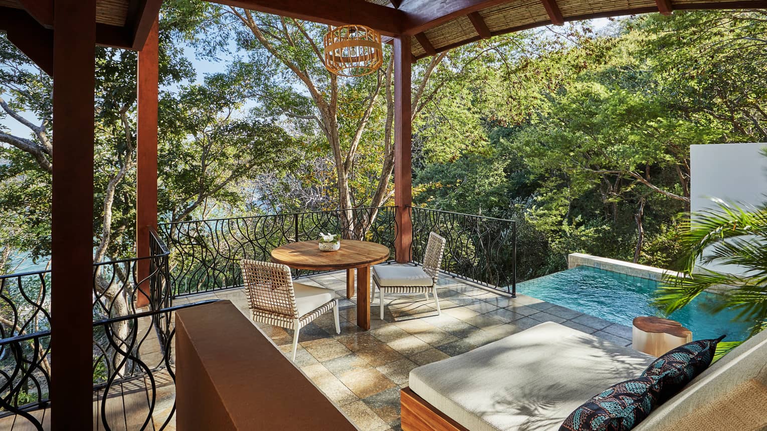 Canopy Suite Covered Seating with Pool