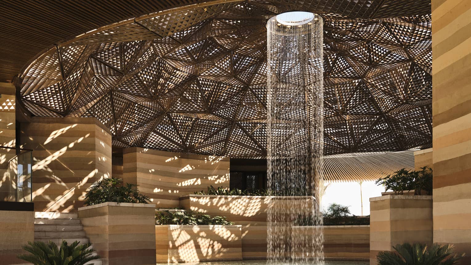 Luxury spa featuring a circular rainshower