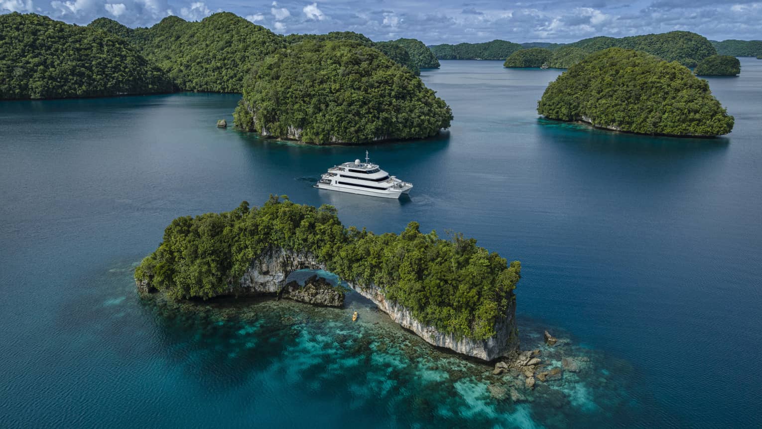 Aerial view of Palau Explorer