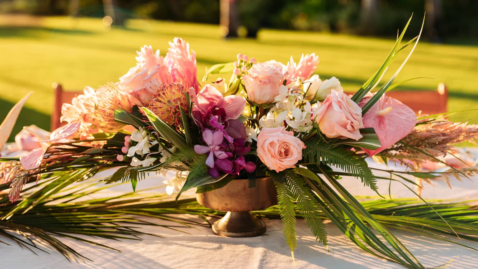 Hawaiian floral arrangement