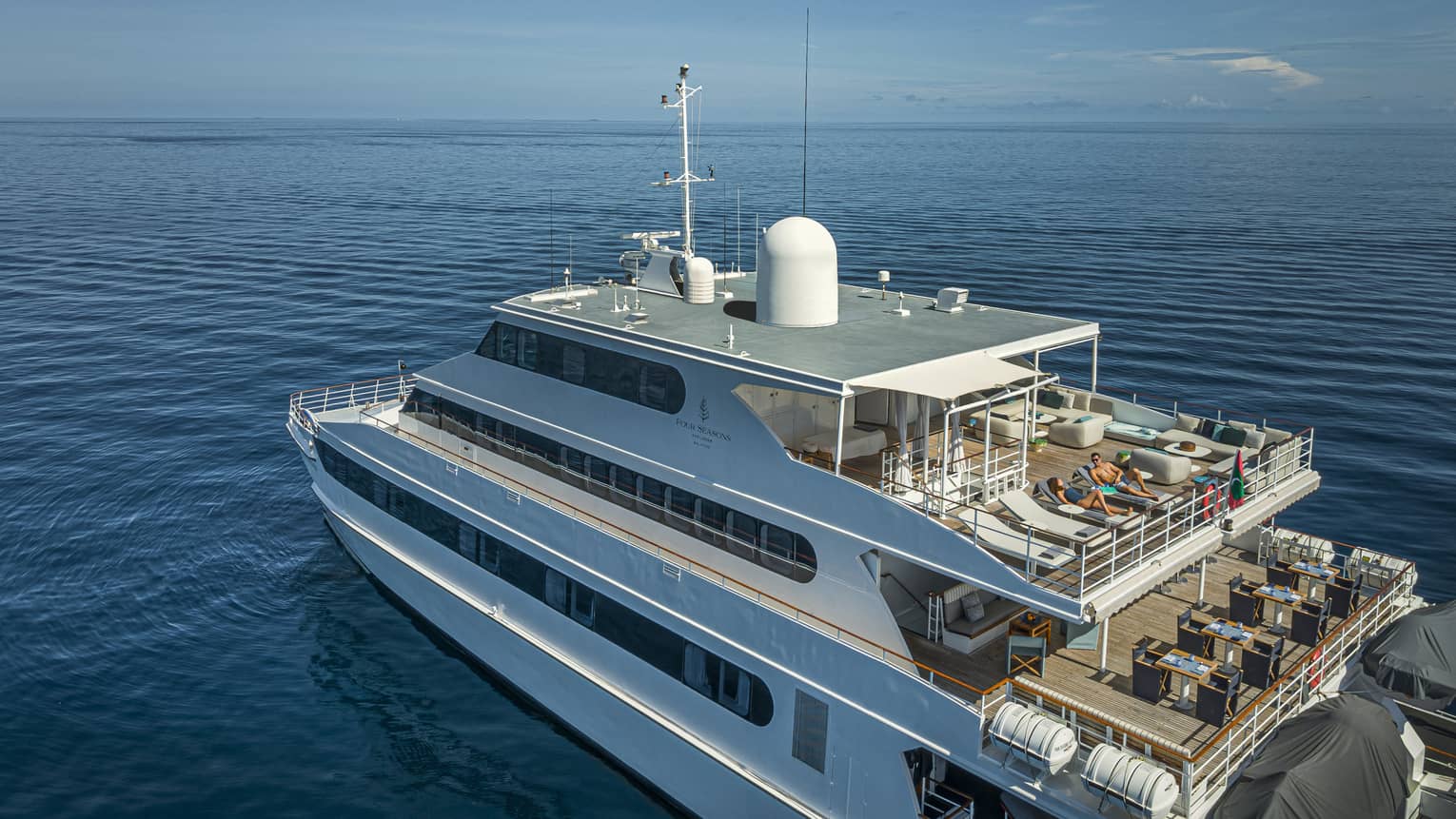 Four Seasons Explorer yacht at sea