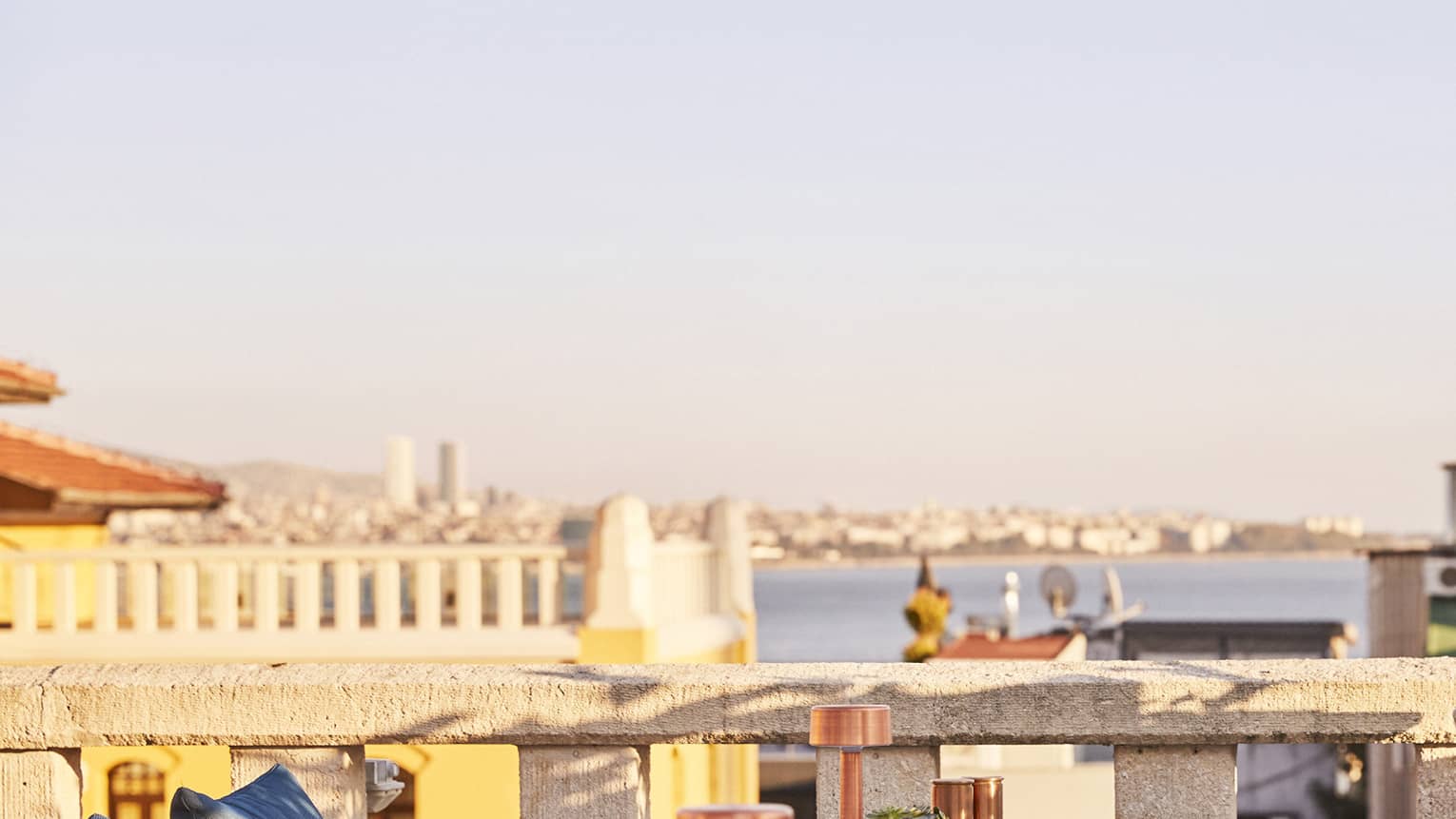 Sea-view terrace dining and accommodations at luxury hotel 