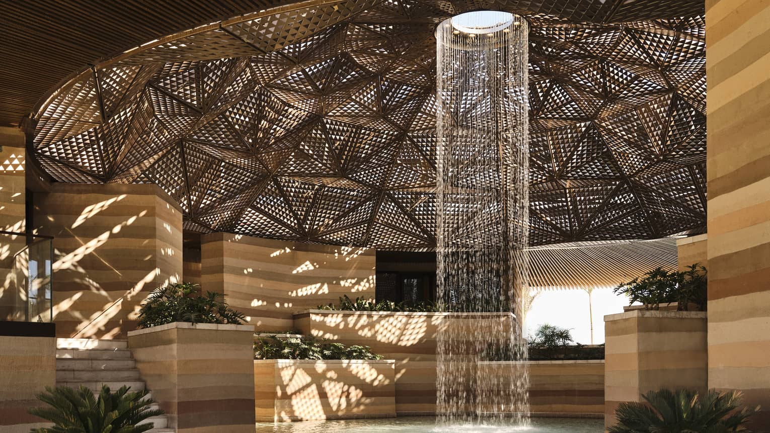 Luxury spa featuring a circular rainshower