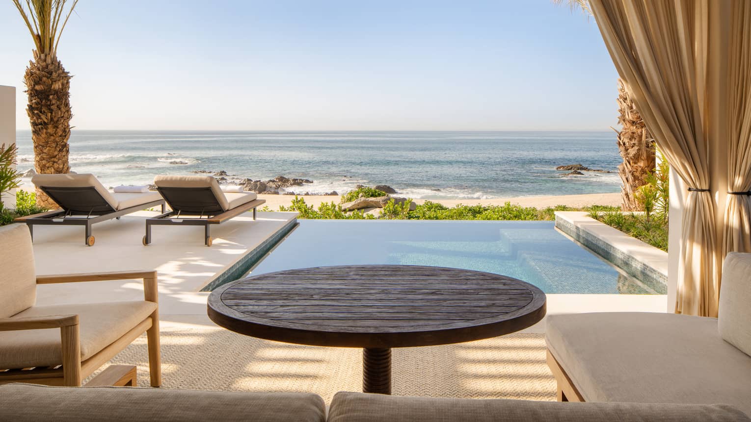 Oceanfront casita plunge pool at Four Seasons Resort Cabo San Lucas