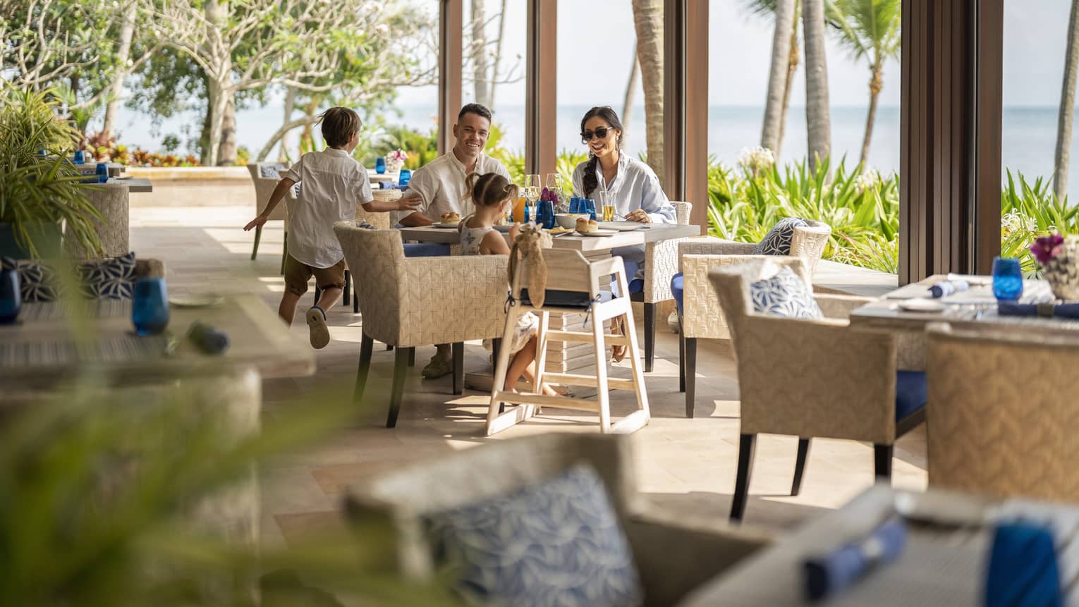 Family of four enjoys meal at Pla Pla